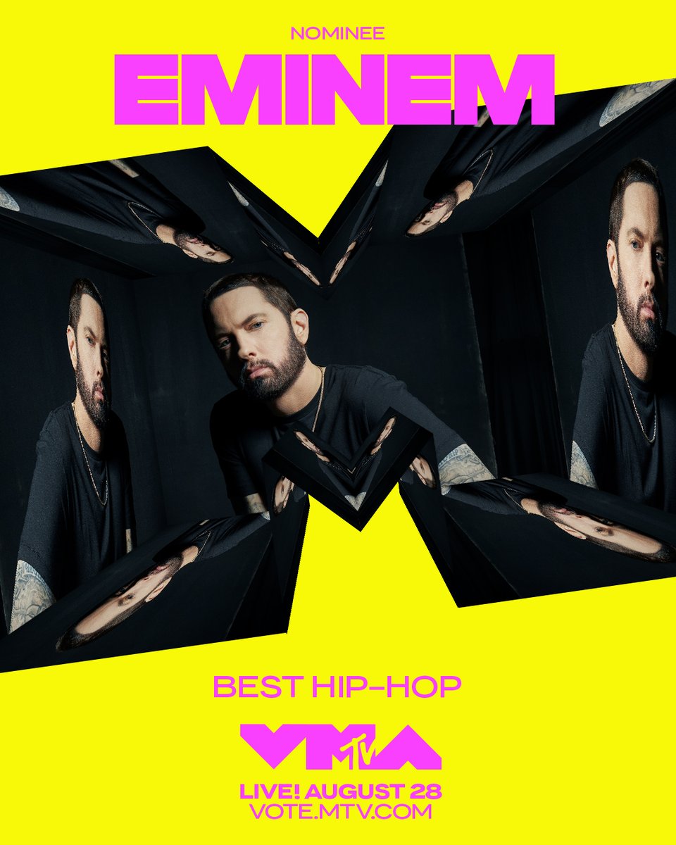 MTV's tweet image. @Eminem congratulations on your #VMA nomination! 👏 vote.mtv.com