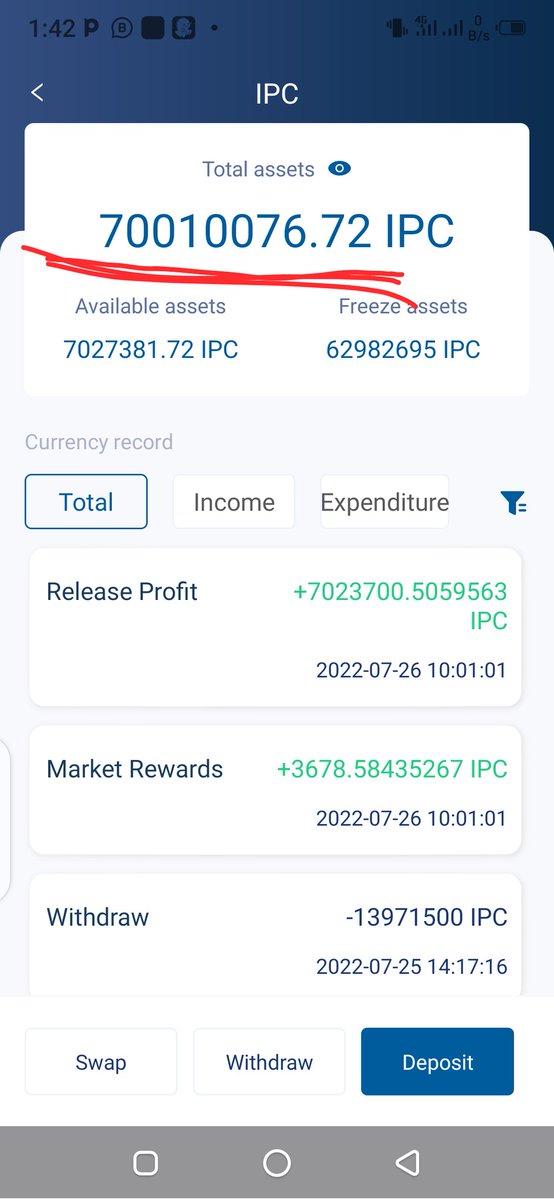 isaacolusadek's tweet photo. @JessicaGordonS @Focus06433518 @IPCOfficial_ How can I recover my money from the IPCloud?

I have started mining and I have about 70 million IPC Token already. I placed withdrawal since on 16th of this month, it's still reviewing since then. https://t.co/GbcsIBBbrY