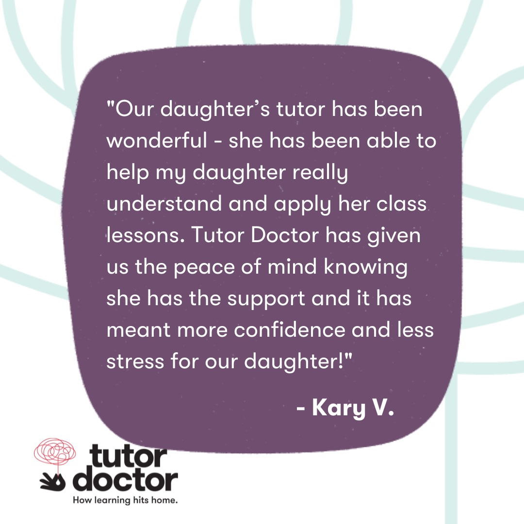 Thank you, Kary! #Tutoring is an excellent opportunity to reinforce and apply the concepts introduced in the classroom! #SummerTutoring utoring is also a great time to revisit previous topics that may have needed more practice. #Review #HappyCustomer