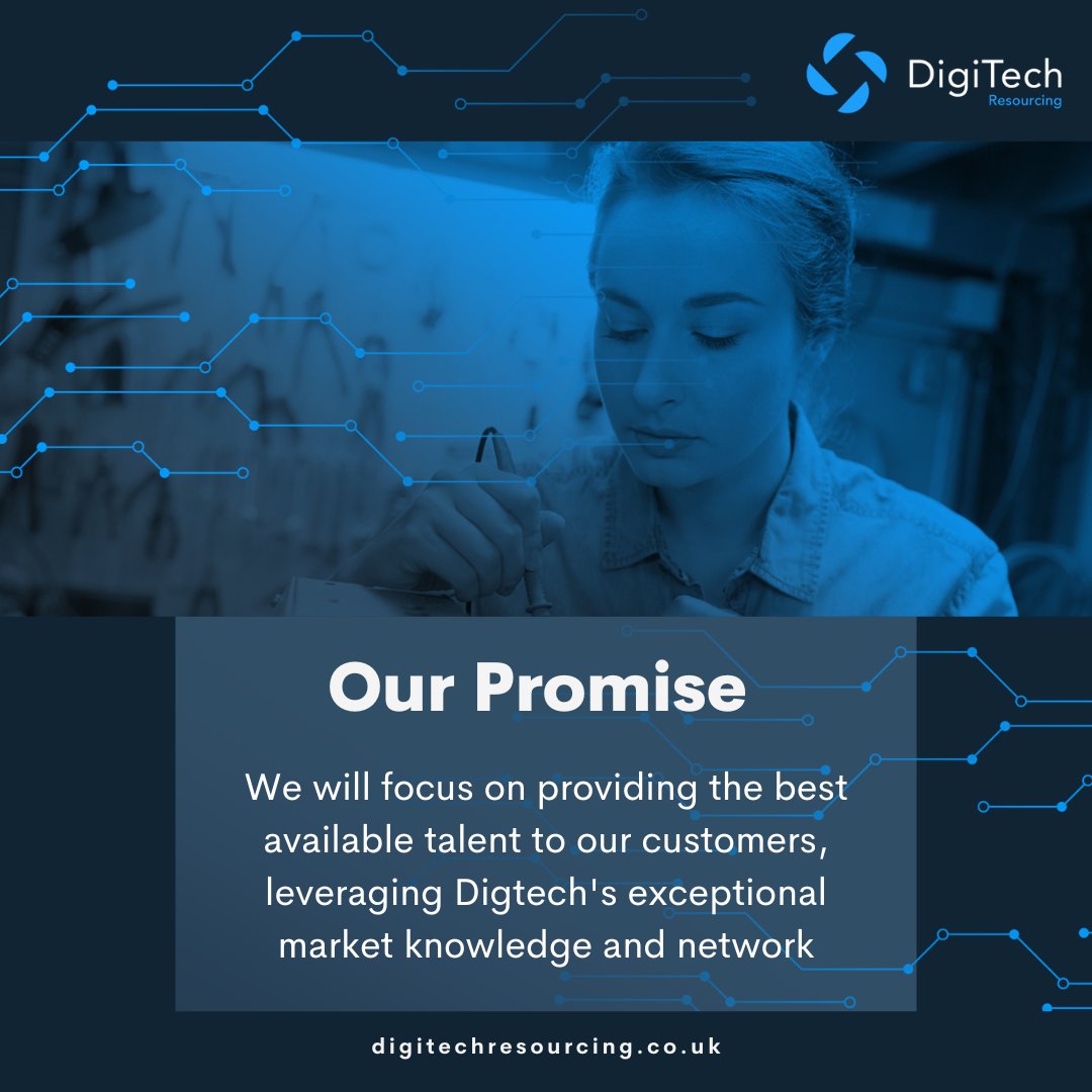 DigitechRecruit's tweet image. We will focus on providing the best available talent to our customers, leveraging Digtech&apos;s exceptional market knowledge and network. To find out more, visit: lnkd.in/dPuuDT9Y

#TechRecruitment #Recruitment