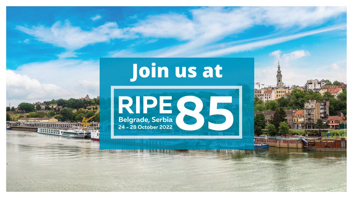 Looking forward to it!✌️#RIPE85 