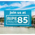 Image for the Tweet beginning: The #RIPE85 meeting will take