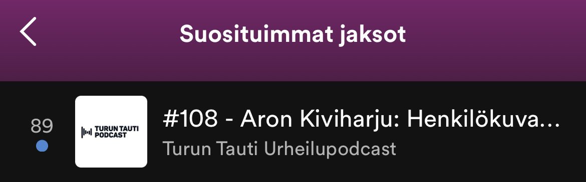 Vuoden 1. Top 100 sijoitus! Jakso 108 haastattelussa <a href="/Kiviharjuaron/">Aron Kiviharju</a> 🔥

Osa 2 ulkona torstaina 🗓

Ota jakso haltuun ja uudelleentwiittaa tämä twiitti mikäli pidit jaksosta ⬇️

open.spotify.com/episode/3cGJph…
