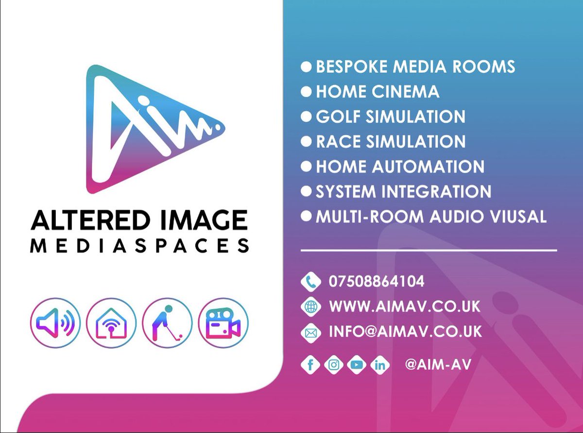 Welcome to the Altered Image Mediaspaces new Twitter page.follow our journey as we install the lates and greatest smart home technology. #smarthome #smarthomeuk #homecinema #control4