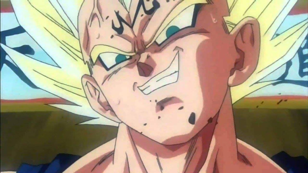 Majin Vegeta Evil Smile 🔥😱 @fenyo_n / Uncorrected Genga colo / original  Uncorrected Genga / Anime, image size:1200x675