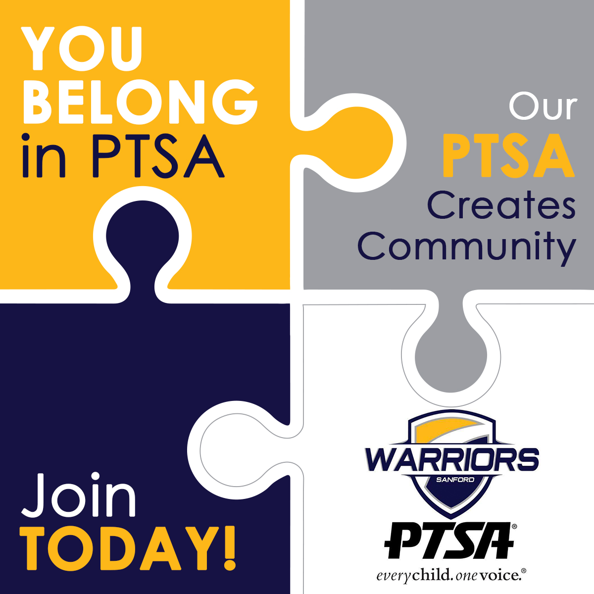 Now accepting PTSA registration for parents, teacher, and students. 

When you join the SMS PTSA, you become part of a community. You choose how and when you want to become involved. We offer benefits and opportunities to fit your family.

smsptsa.memberhub.com