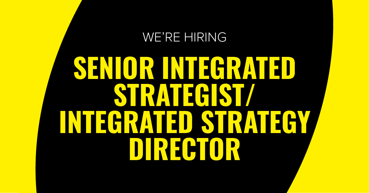 dialect_inc's tweet photo. 💡 We're looking for a Senior Integrated Strategist or Integrated Strategy Director!
🤔 You'll be naturally inquisitive and endlessly curious about everything that shapes consumer culture.
Apply here ➡️
https://t.co/tuTEgBXksV
#strategyjobs #strategydirector #strategylead https://t.co/8dH6XUQfv3