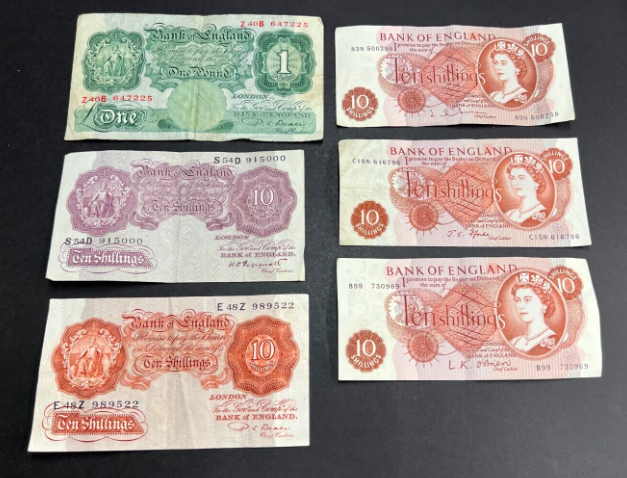 CavalierCoins's tweet image. Going live on Auction  Thursday 28/07/22 !!
Bank of England old banknotes 1950/60 Shillings and £1
#englishbanknotes #collectablenotes #shillings #rarenotes
