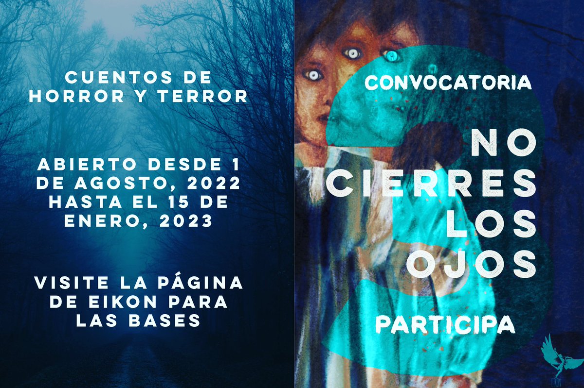 libros_eikon's tweet photo. https://t.co/QZ85y6KxUN #nocierreslosojos3 #nocierreslosojos #horror #terror #horroryterror #convocatoria #cuentos #puertorico #pr https://t.co/LC9WhyyqJV