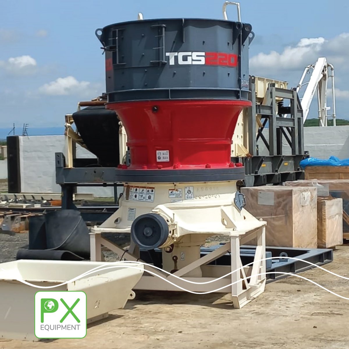 Check out the <a href="/TerexMPS/">Terex MPS</a>  TGS220 Cone Crusher available!. TGS cone crusher accepts a 65-80% larger feed in size compared to all other types of cones in the same power rating. 

Call our sales team for an offer
Tel: +233 302984830 Whatsapp: +233556053836