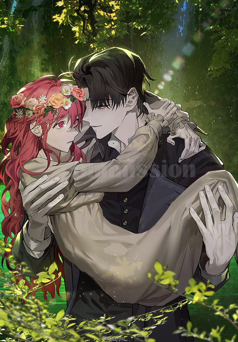 오랜만에 완성본 업로드~ 로판풍 작업으로 생각하면서 그렸던 즐거운 작업이었네요^__^ 신청 감사합니다