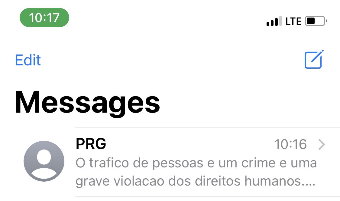AllexandreMZ's tweet photo. Alguém sabe dizer o que é PRG? Acabo de receber esta mensagem. Sera PGR? https://t.co/ntWJUZn0X6