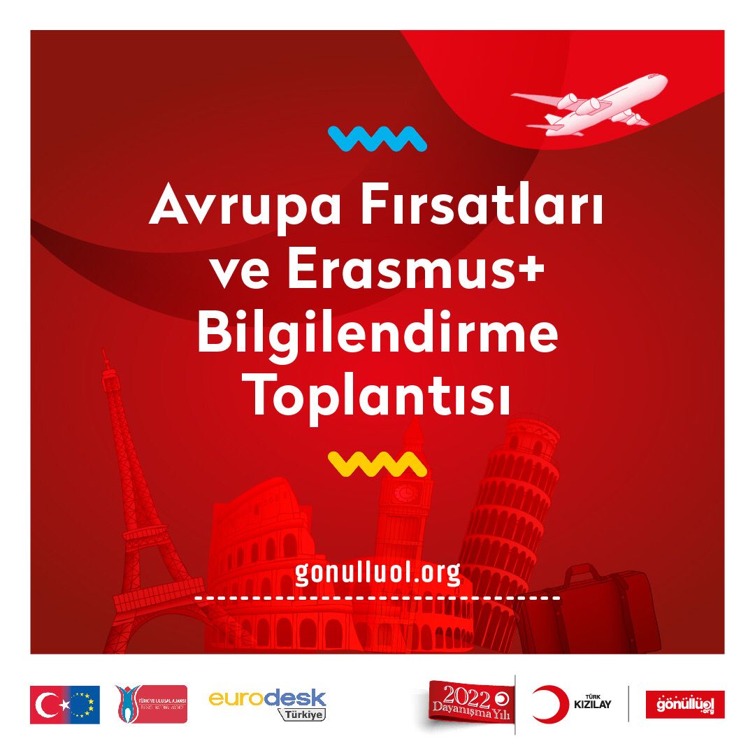 Avrupa Fırsatları ve #Erasmus+ Bilgilendirme Toplantısı 📢 🌍 #Eurodesk’in faydaları, faaliyetleri ve yol açtığı yurt içi-yurtdışı fırsatlarını yakından öğrenerek gelişeceğiniz bu eğitime sizleri de bekliyoruz! 🗓️ 26.07.2022 (Bugün) 🕖 19.30 ⛓ gonulluol.org/volunteering-t…