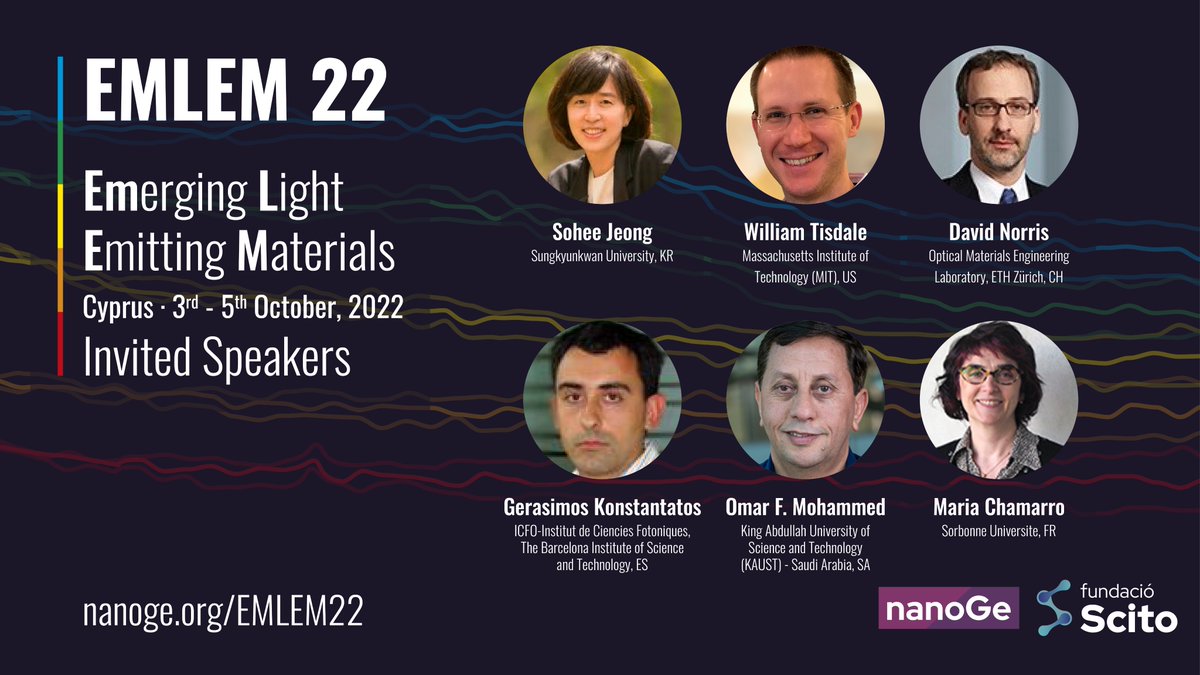 nanoGe_Conf's tweet photo. Join us in the International Conference on Emerging #LightEmitting Materials (#EMLEM22).
🗓️3rd-5th October, in Limassol (Cyprus)
👉Submit your poster: https://t.co/ssOUKmw1RZ https://t.co/CGgn3QDAQA
