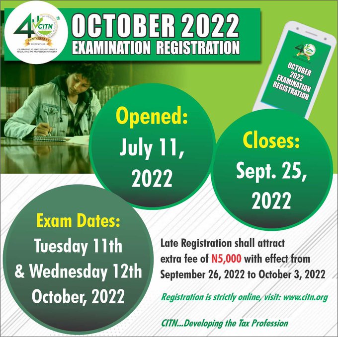 CITN October 2022 Exam Diet Registration