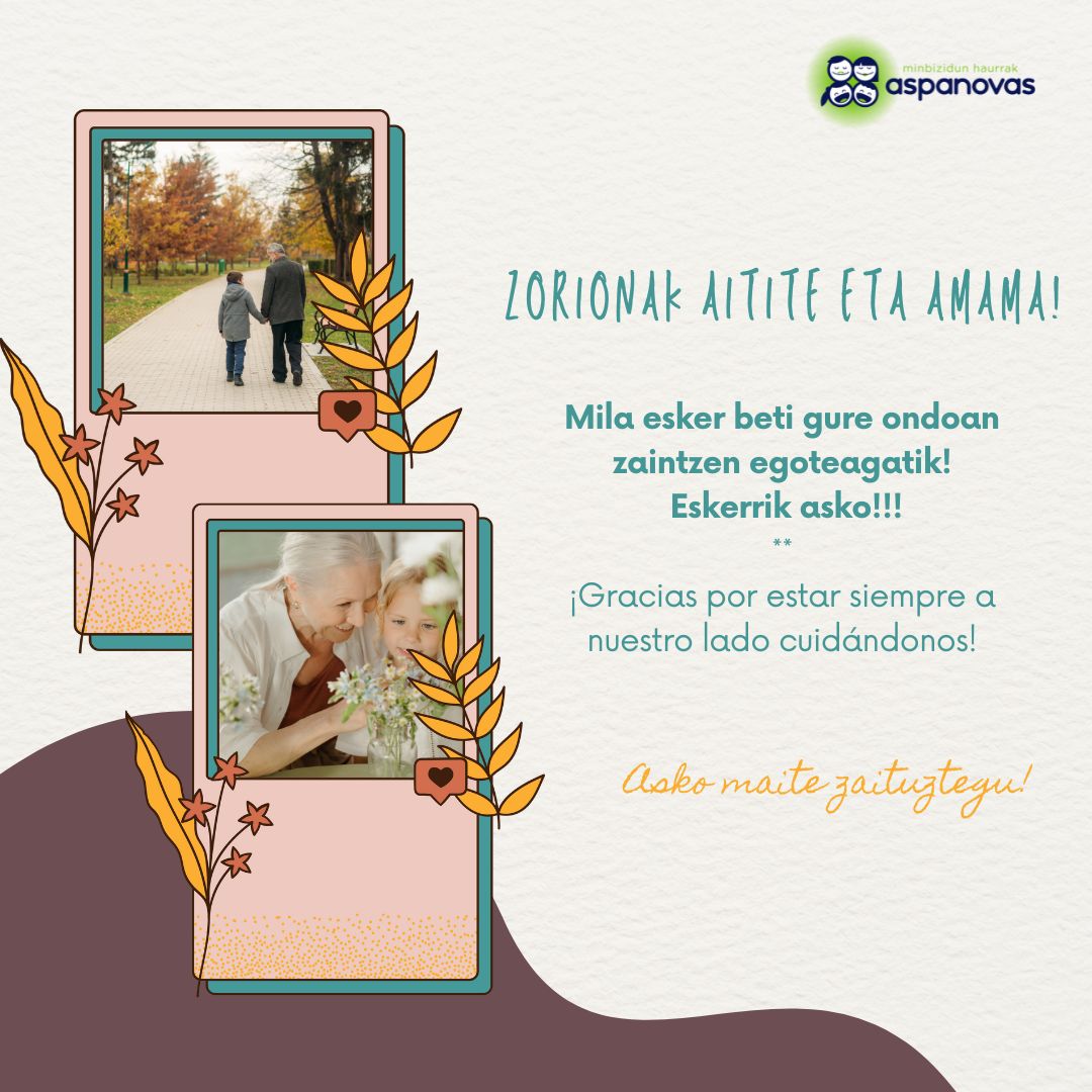 Bizitzako altxorrak💚

Gaur aitite eta amamen eguna ospatzen dugu. Eskerrik asko danagaitik!
* *
Hoy celebramos el día del abuelo y abuela. ¡Gracias por todo!