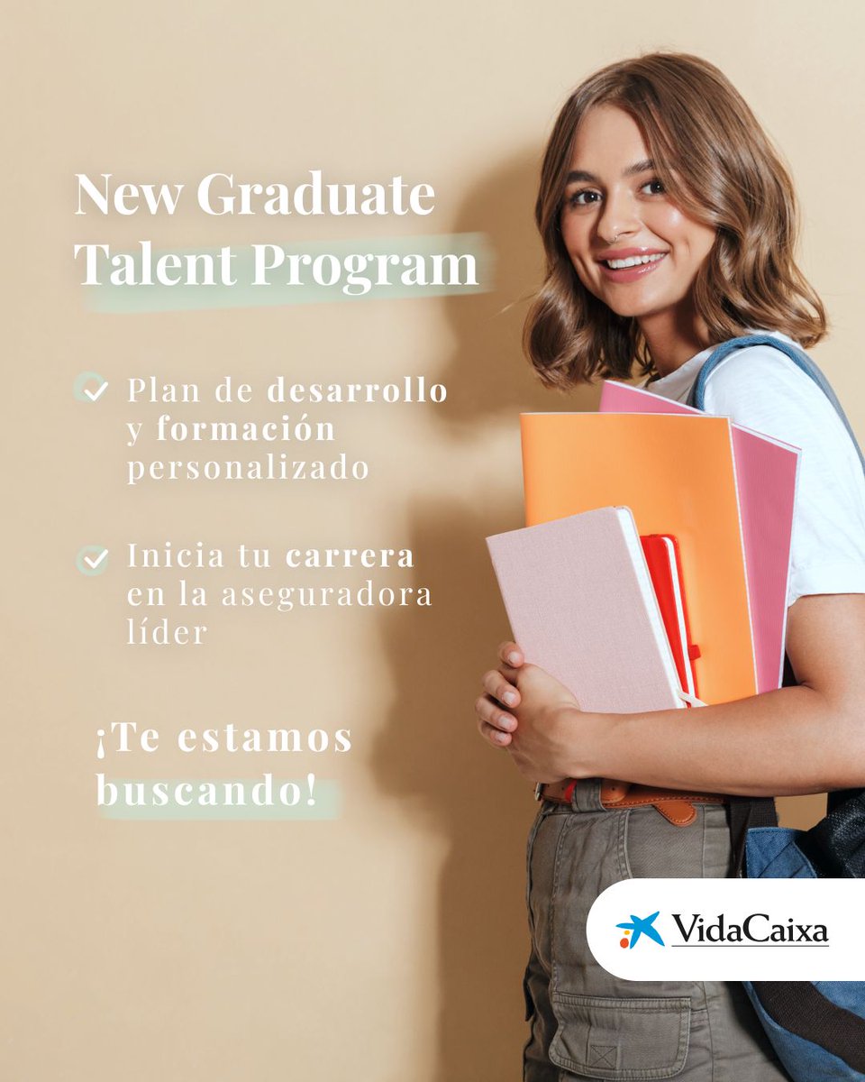 AOL_USC's tweet image. New Graduate #TalentProgram de @VidaCaixa 
bit.ly/3zwxmhR
Incorporación e desenvolvemento de #talentomozo dentro do mundo dos seguros.
#Matemáticas #Estatística #Física #ADE #Enxeñaría #Economia 
@MatematicasUSC @Fisica_USC @etse_usc @EcoAdeUSC  @facultadadelugo