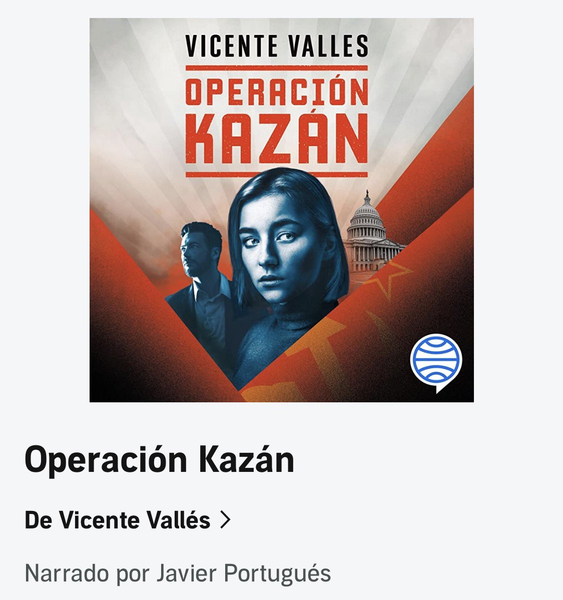 Portu_tv's tweet photo. Propongo audiolectura para este verano. La trama de espionaje que pone sobre la mesa @VicenteVallesTV en esta novela es inquietantemente perfecta.
Una suerte haber podido narrarla.
📚 #OperaciónKazán
✍🏼 @VicenteVallesTV
🎬🎙 @Portu_tv
🎛 #MercaderLab
🔵 @Planeta_Audio_ https://t.co/GkXEWfmpsq