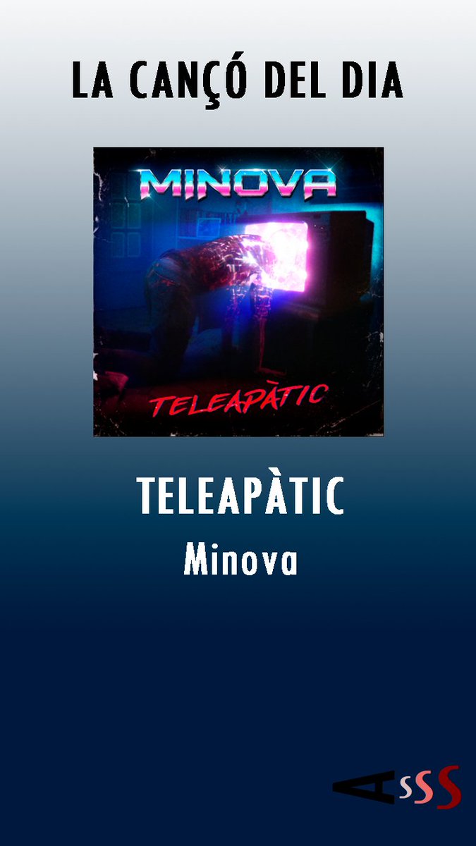 #AvuiSona com a #Cançódeldia #Teleapàtic de <a href="/minovamusica/">Minova</a>!

Una nova versió que el trio va publicar el 2020, d'un dels temes inclosos a l'LP #LaInèrciadelBigBang (2019). Una potent cançó que a base de sintetitzadors i pads crea el seu univers propi 👇

youtu.be/SsoGy1z5Iuk