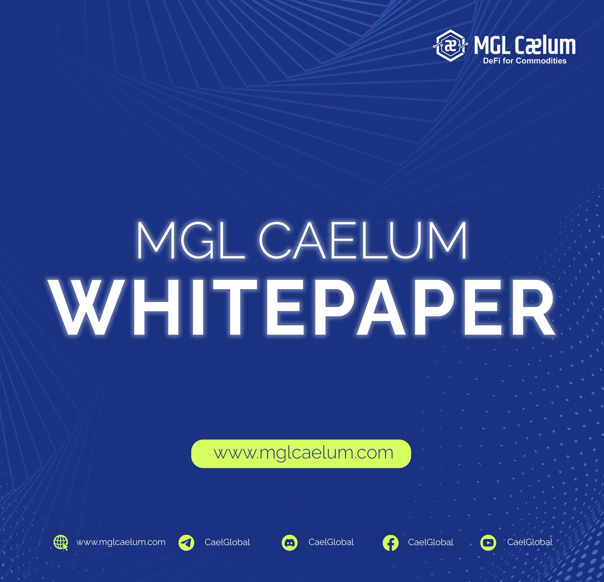 CaelGlobal's tweet photo. CAEL Global - polished and up to date Whitepaper
https://t.co/MqLirm3uoH https://t.co/UPmj1hQSFq