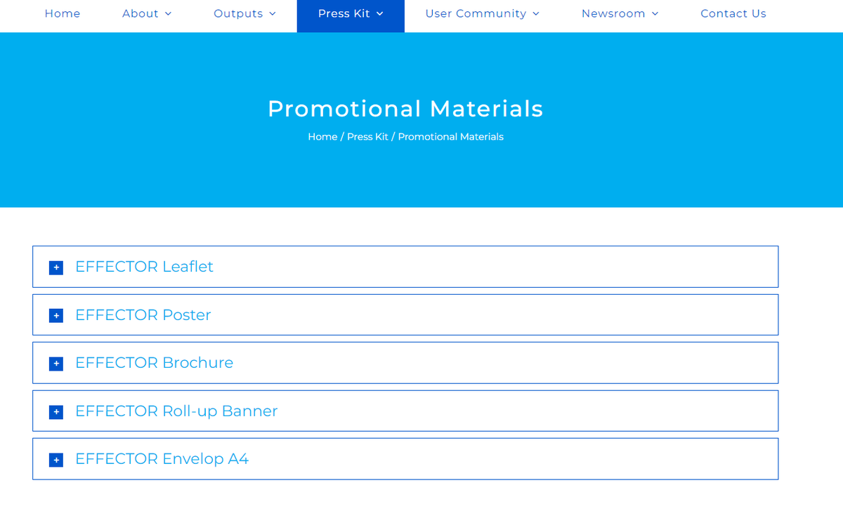 effector_h2020's tweet photo. 📌EFFECTOR Promotional Materials

👉During the course of #EFFECTOR_project, our team has created a wide range of #promotional_material. 

💡Also, #souvenirs have been produced and handed out during project partners' communication activities

🔻Read more 🔻
https://t.co/XusV5Tdr4A https://t.co/KQZFQ1RLaR