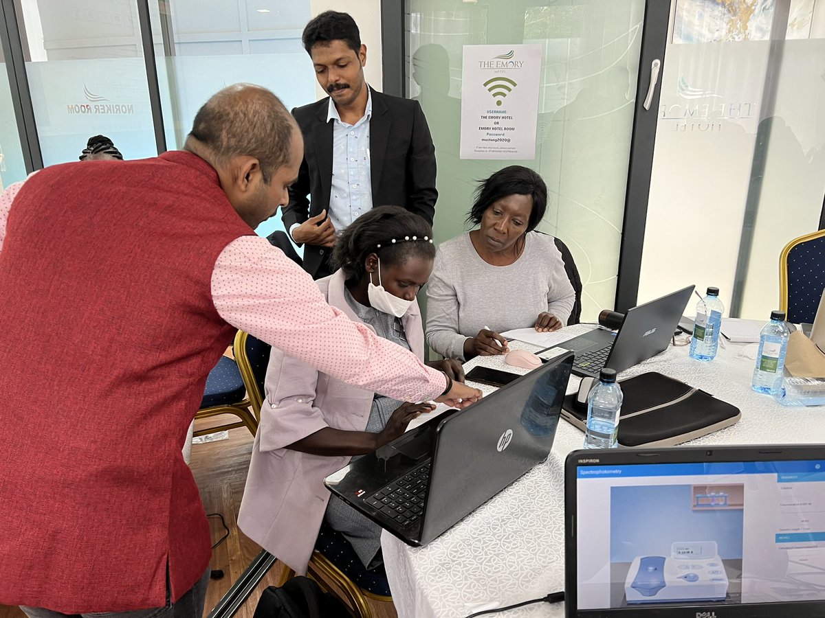 KenyaTvetODeL's tweet photo. Day 2 of Virtual Labs in TVET training -  Facilitators from Amrita university- India engage participants  in a practical on performing experiments  using Amrita virtual lab platform. https://t.co/5E6RXNJ4ka