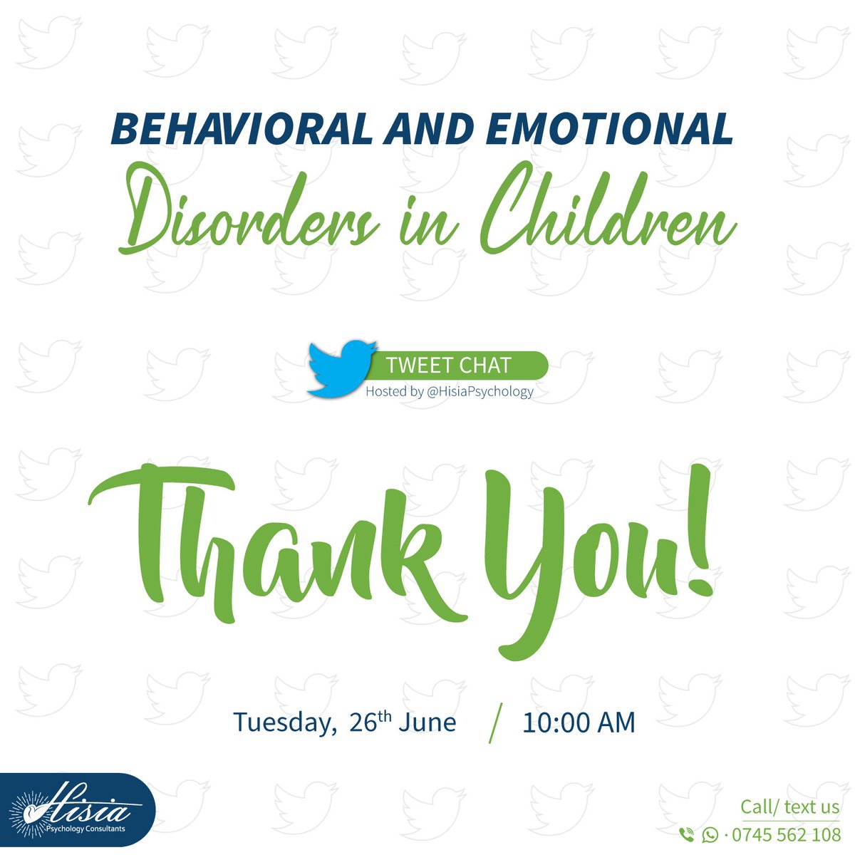 And that's a wrap for this week's conversation. Massive thanks to our experts this week @RhodahKariuki2, @emanuelayieko_o, @grace_sybille (who agreed to participate on her birthday) & @katewamuyuk for sharing their knowledge and time with us

#BetterParenting #ChildTherapy