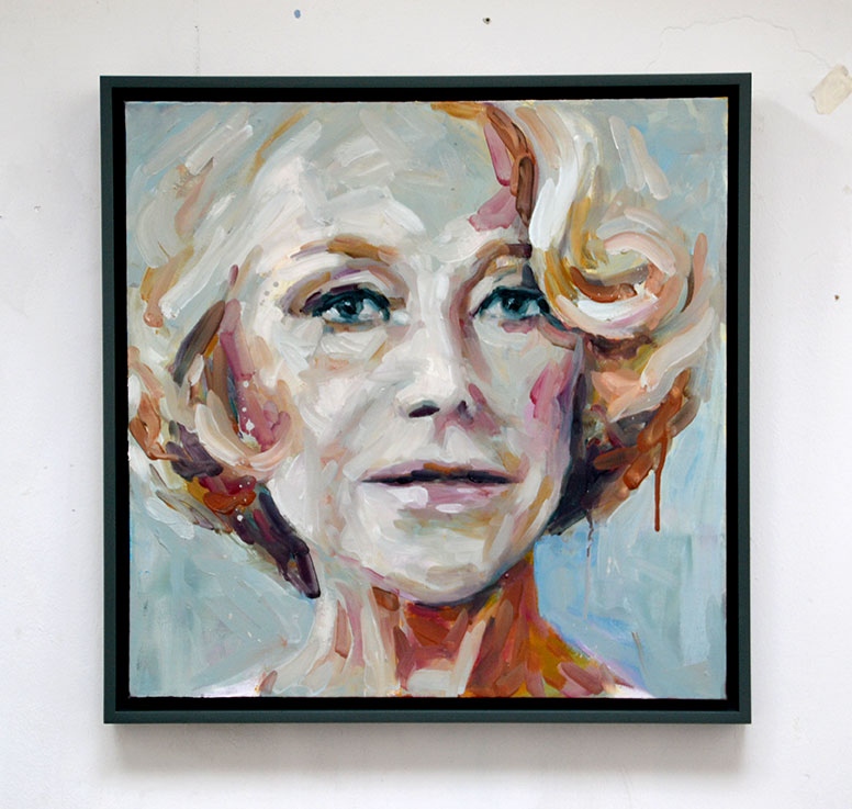 'Politeness Is NOT Required' oil on canvas Wishing Dame Helen Mirren a very happy birthday, BOTD 1945 #womanwithattitude #womeninthearts #DameHelenMirren #BOTD #happybirthday #icon #britishcinema #womenonscreen #womenpaintingwomen #theQueen #PrimeSuspect #contemporaryportraiture