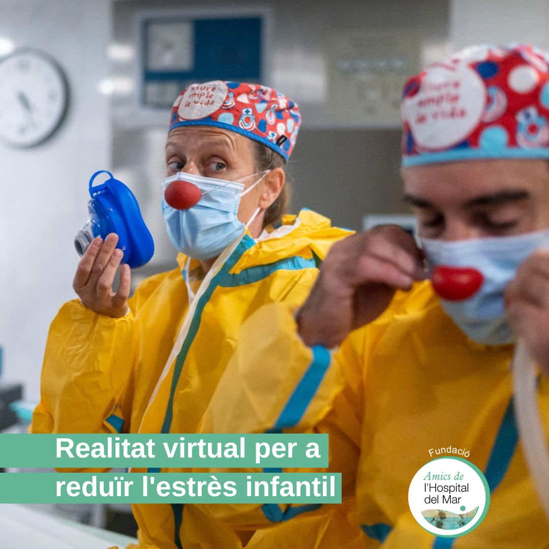 AmicsHMar's tweet photo. 🥽 Rodatge vídeo de realitat virtual per a reduir l’estrès infantil abans d’una operació al'@hospitaldelmar 

Aquestes ulleres de realitat virtual mostraran el camí que han de fer amb un vídeo dels @Pallapupas  

❤️ Necessitem la vostra ajuda 
https://t.co/9eV5ohHsL8 https://t.co/IJ7H21XBVu