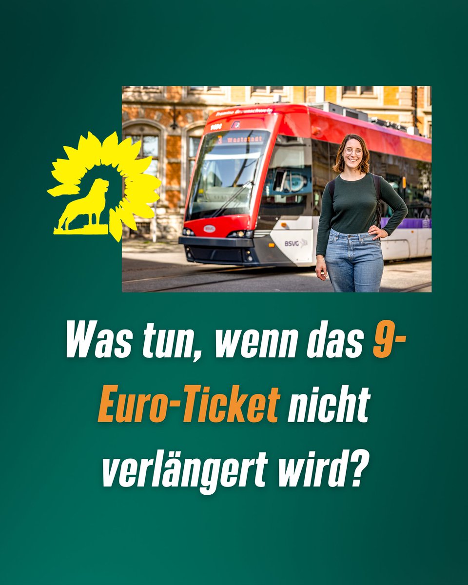 Was tun, wenn das 9-Euro-Ticket nicht verlängert wird? Wir Grüne in Niedersachsen @gruenelvnds haben einen Plan.
#9euroticket #9EuroWeiterfahren
Ein Thread ➡️