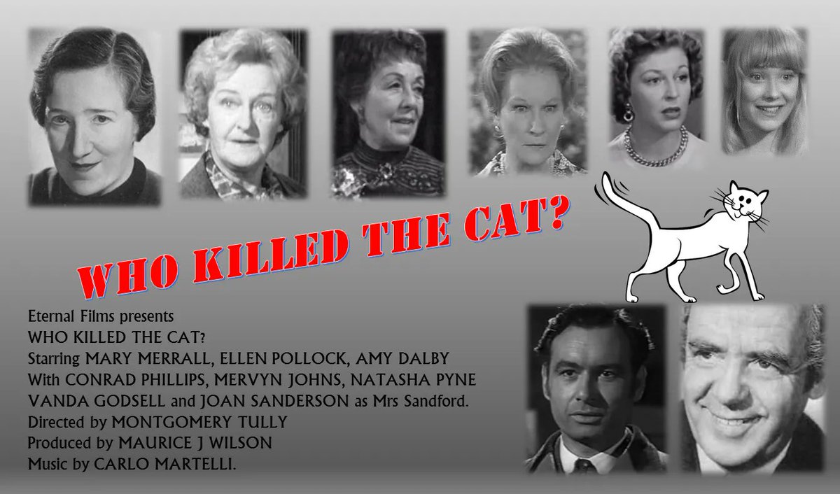 TalkingPicsTV's tweet photo. Persecution leads to revenge at 12:45pm #MervynJohns #MaryMerrell #EllenPollock WHO KILLED THE CAT? (1966) drama #TPTVsubtitles https://t.co/ZFj8igNOsE