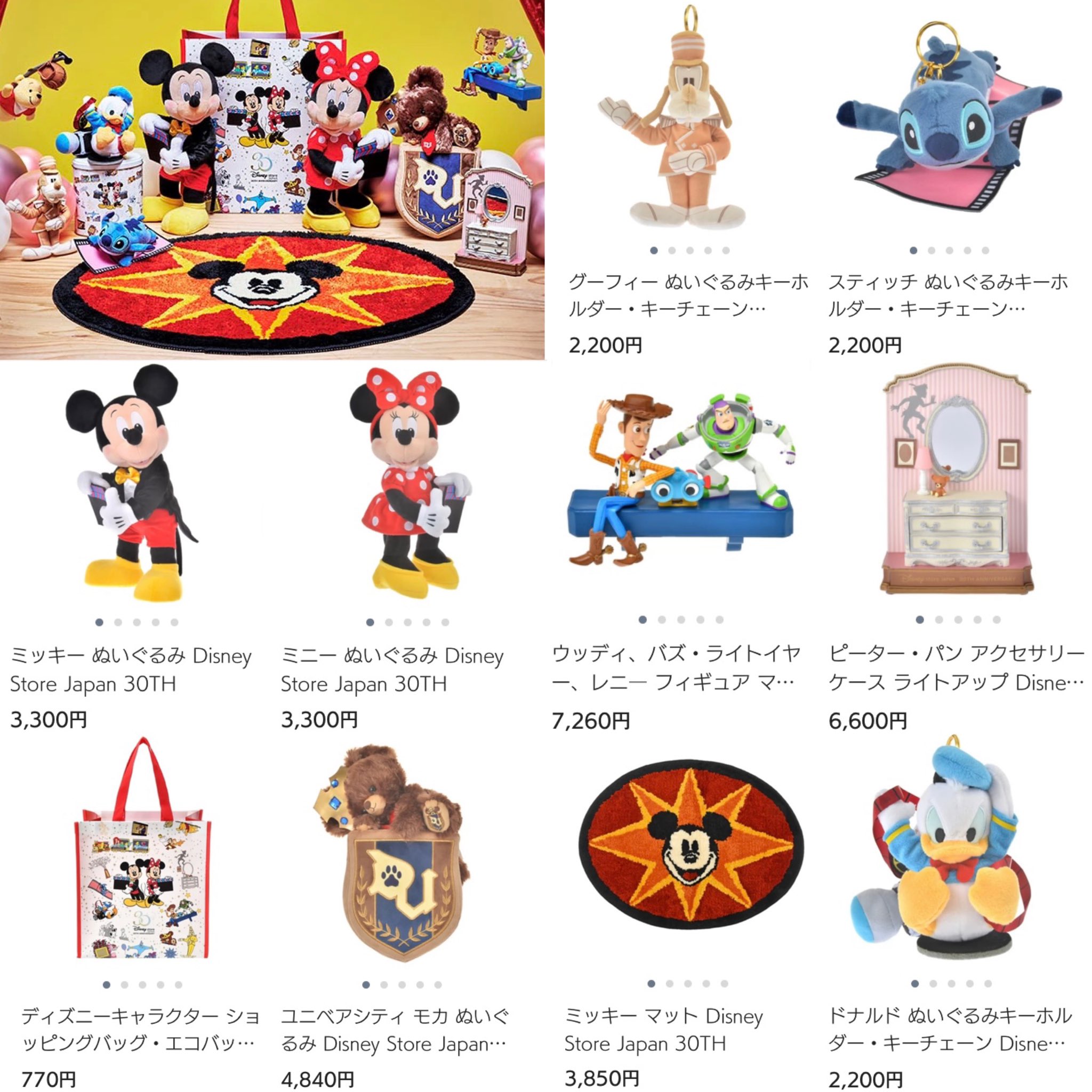 ディズニーストア キャストコスチューム ミッキーとミニーのぬいぐるみセット ディズニーストア キャストコスチューム ミッキーとミニーの