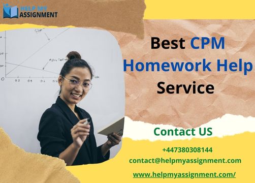 MatinOrtan's tweet image. Best CPM Homework Help Service
#cpmhomeworkhelp #OnlineHomeworkHelp #courseworkhelp #myassignmenthelper
For More Information, Please Click the Link
helpmyassignment.com