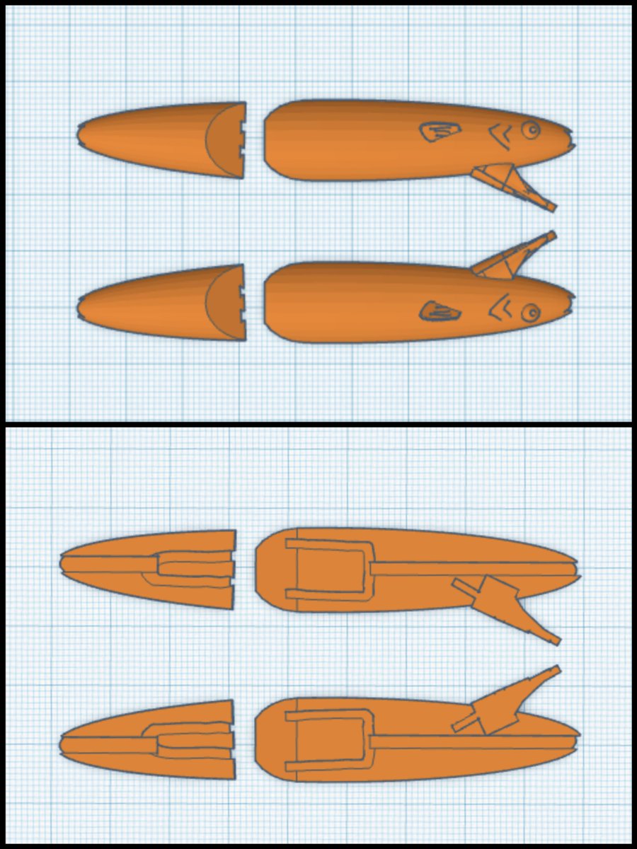 Tinkercad on Twitter "RT DE_SCHOOLs 🐟🐟🐟 釣り好きな生徒による3Dプリンタ作品を紹介 tinkercad でジョイントルアーを作りました