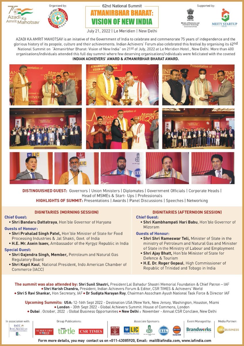 Indian Achievers' Forum tweet media