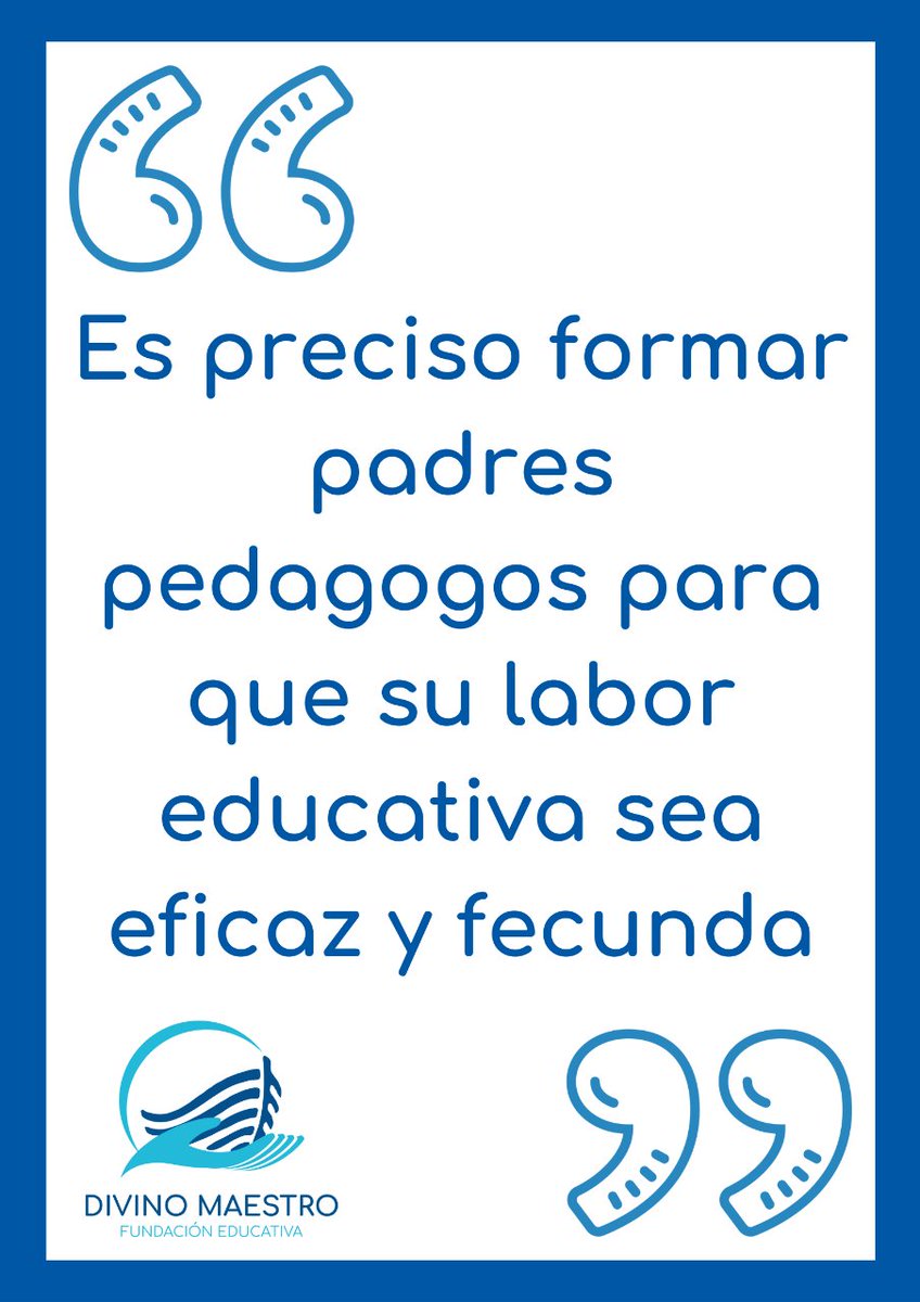 "𝗘𝘀 𝗽𝗿𝗲𝗰𝗶𝘀𝗼 𝗳𝗼𝗿𝗺𝗮𝗿 #𝗽𝗮𝗱𝗿𝗲𝘀𝗽𝗲𝗱𝗮𝗴𝗼𝗴𝗼𝘀 𝗽𝗮𝗿𝗮 𝗾𝘂𝗲 𝘀𝘂 𝗹𝗮𝗯𝗼𝗿 𝗲𝗱𝘂𝗰𝗮𝘁𝗶𝘃𝗮 𝘀𝗲𝗮 𝗲𝗳𝗶𝗰𝗮𝘇 𝘆 𝗳𝗲𝗰𝘂𝗻𝗱𝗮"

La #familia es parte fundamental en la #educación. Conoce nuestro estilo educativo 👇
divinomaestrofundacioneducativa.com

#pedagogía
