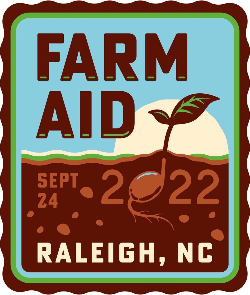 We're excited to announce that Farm Aid 2022 is coming to Raleigh, North Carolina, on Saturday, September 24! 

We hope that you'll join us at Coastal Credit Union Music Park at Walnut Creek for a full day of music, family farmers, HOMEGROWN food, and ou… instagr.am/p/CgeYWRxJr83/