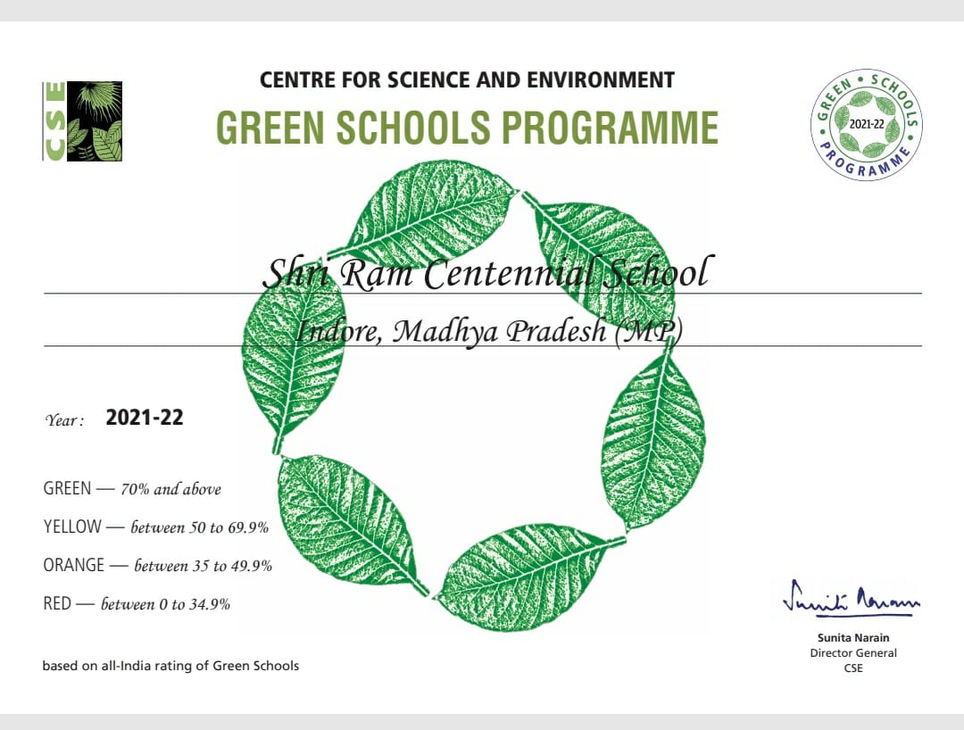 shriramindore's tweet image. SRCS Indore proudly takes another step forward by winning the Green School Project Award yet again for the year 2021-22 #greenschoolprogramme #SRCSindore #greenschool #sustainability #environment #science #winner