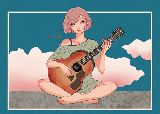 ギターを弾くのtwitterイラスト検索結果