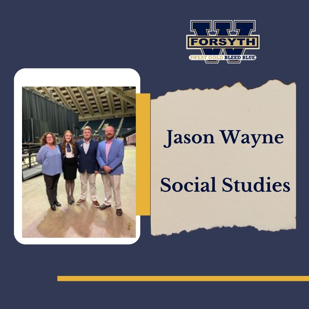 WestForsythHigh's tweet photo. Mr. Wayne is our new boy's soccer coach and a member of our Social Studies department. Welcome to West! https://t.co/FvXwZjE346