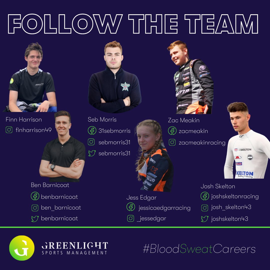 Greenlightsp's tweet image. Are you following the GSM drivers? 

Make sure to follow their profiles to keep up with all the latest races and updates. 

#GSM #ByDriversForDrivers #BloodSweatCareers #SportsManagement
