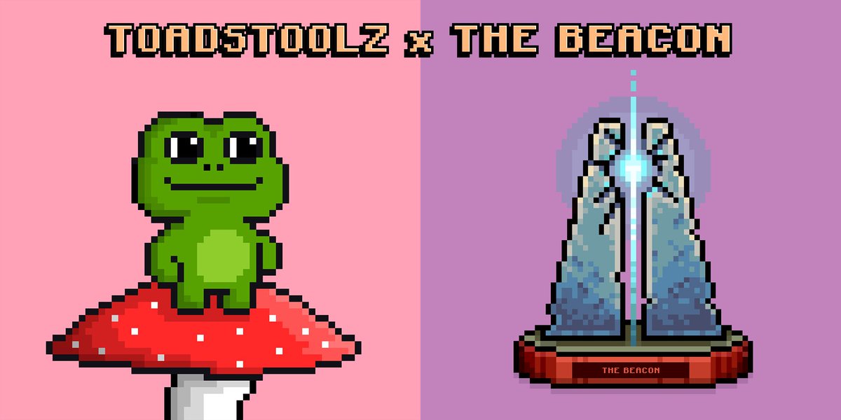 🔥Welcome <a href="/The_Beacon_GG/">The Beacon</a>  to Croakshire 🔥

The Beacon will be integrated into Croakshire as a gacha trophy which is collected by playing the game! 

🐸To celebrate we are giving away a Toadstoolz NFT
🍄 Follow <a href="/toadstoolzNFT/">Toadstoolz NFT</a> &amp; <a href="/The_Beacon_GG/">The Beacon</a> 
🍄 Like and Retweet