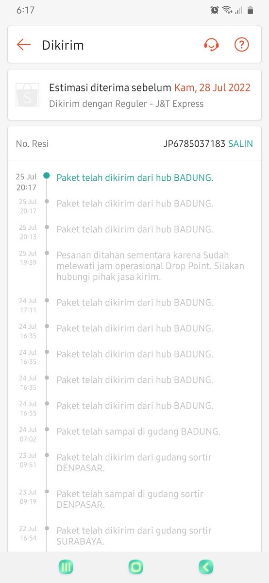 Susan19santi's tweet photo. @jntexpressid kapan d kirimnya, 
cuma d lempar" aja dr kemaren padahal udah d kabupaten yg sama https://t.co/CMKdS3pTmk