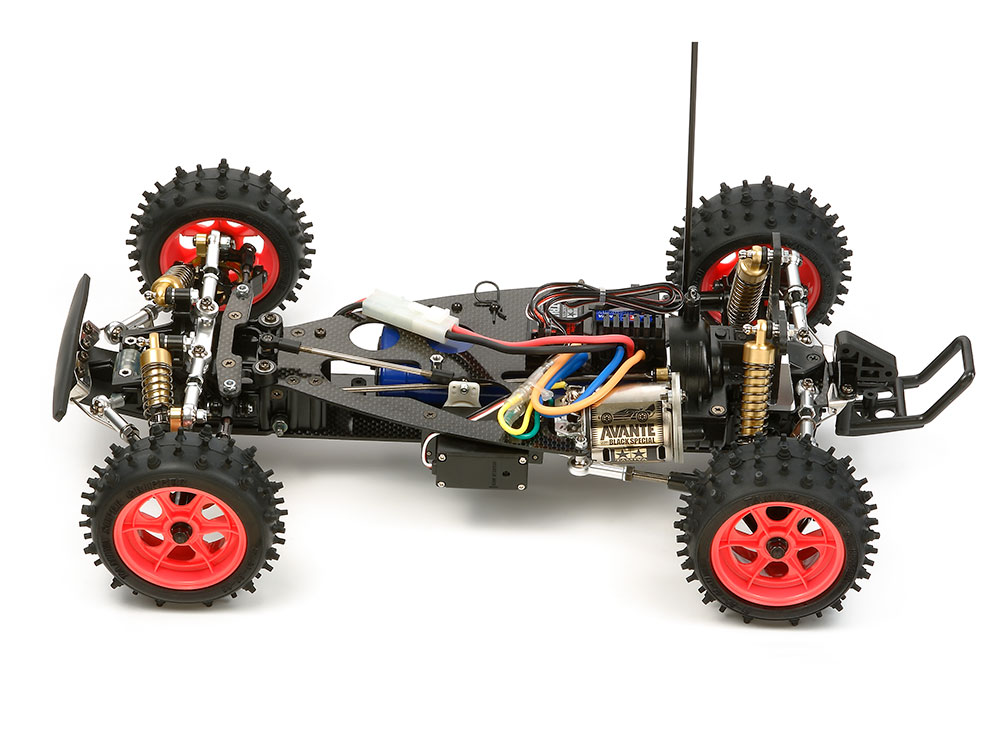 wonderland_mdls's tweet photo. This updated, re-released version of #Tamiya's legendary 1988 #Avante buggy features the cool colour scheme of the Mini #4WD Avante #BlackSpecial. It comes equipped with hybrid spike tires mounted on vivid fluorescent pink lightweight wheels to add to its eye-catching appearance. https://t.co/pEW3U0i5fa