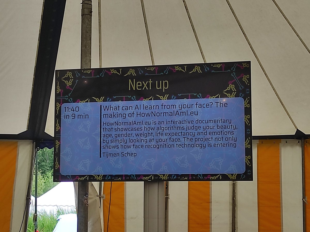 What an amazing talk by <a href="/tijmenschep/">Tijmen Schep</a> @MCH2022Camp 
Such a great way of showing that technology is not neutral, data is not neutral, and which political choices get made during the development of AI