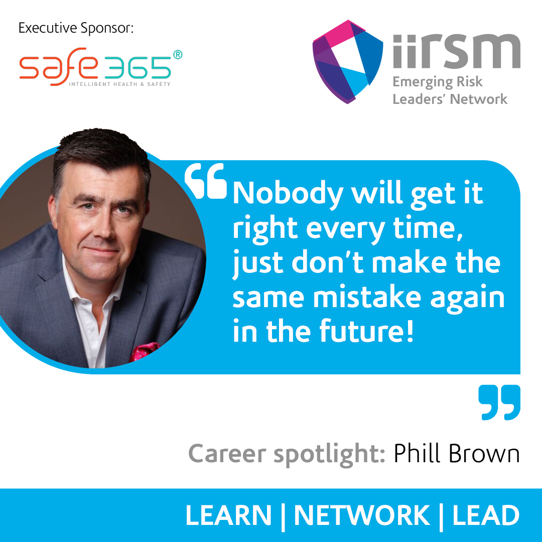 IIRSM's tweet photo. As part of their Career Spotlight series, sponsored by @safe365global, our IIRSM Emerging Risk Leaders' Network asked member Phill Brown, for his approach to leadership, and the advice he would give to those starting out on their career.

Read more👉https://t.co/xZRkRqnddj
#lead https://t.co/n4ozM4aEJu