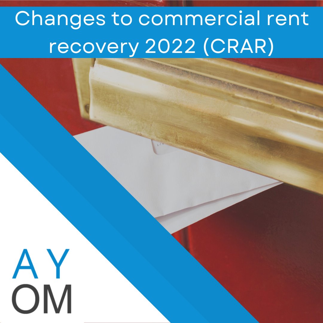 Our latest blog looks at changes within the commercial rent recovery sphere now that Covid-19 protections for commercial tenants have been lifted: tinyurl.com/mr2kayvy - #CommercialRent #BusinessRent #RentArrears