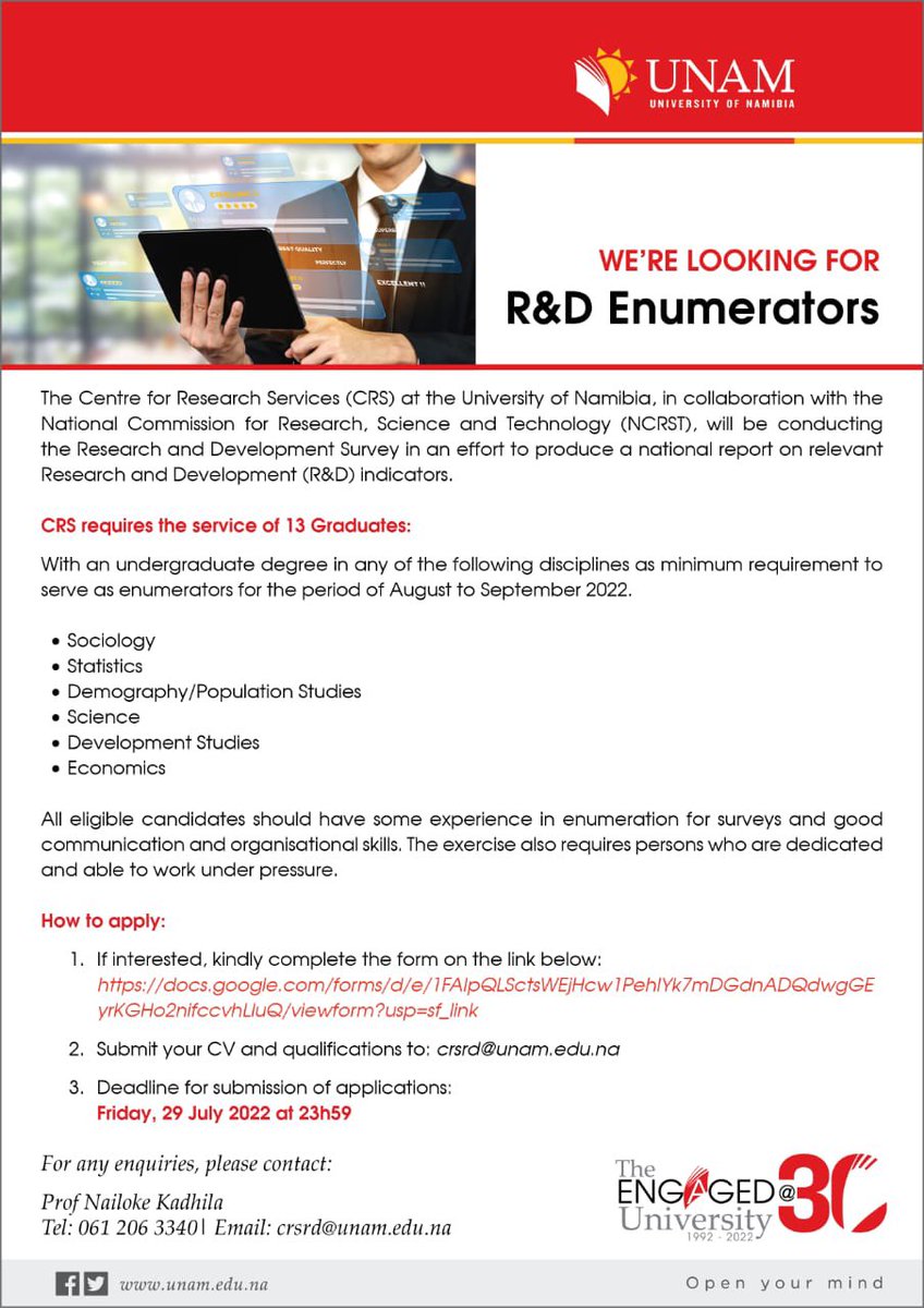 Graduate students, check out this opportunity:
(Link to google form:lnkd.in/dgFAaaYs)