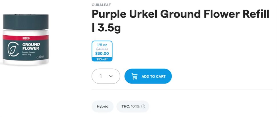 mmj_ny's tweet image. Curaleaf is using this funny math to inflate their THC %s knowing most won’t question or request a COA. So what did the Purple Urkel actually test at? 4%, 5%? Is this to pad the @nys_cannabis pockets with unnecessary THC tax? Or is it for AU-goods only they’ll be truthful? WTF