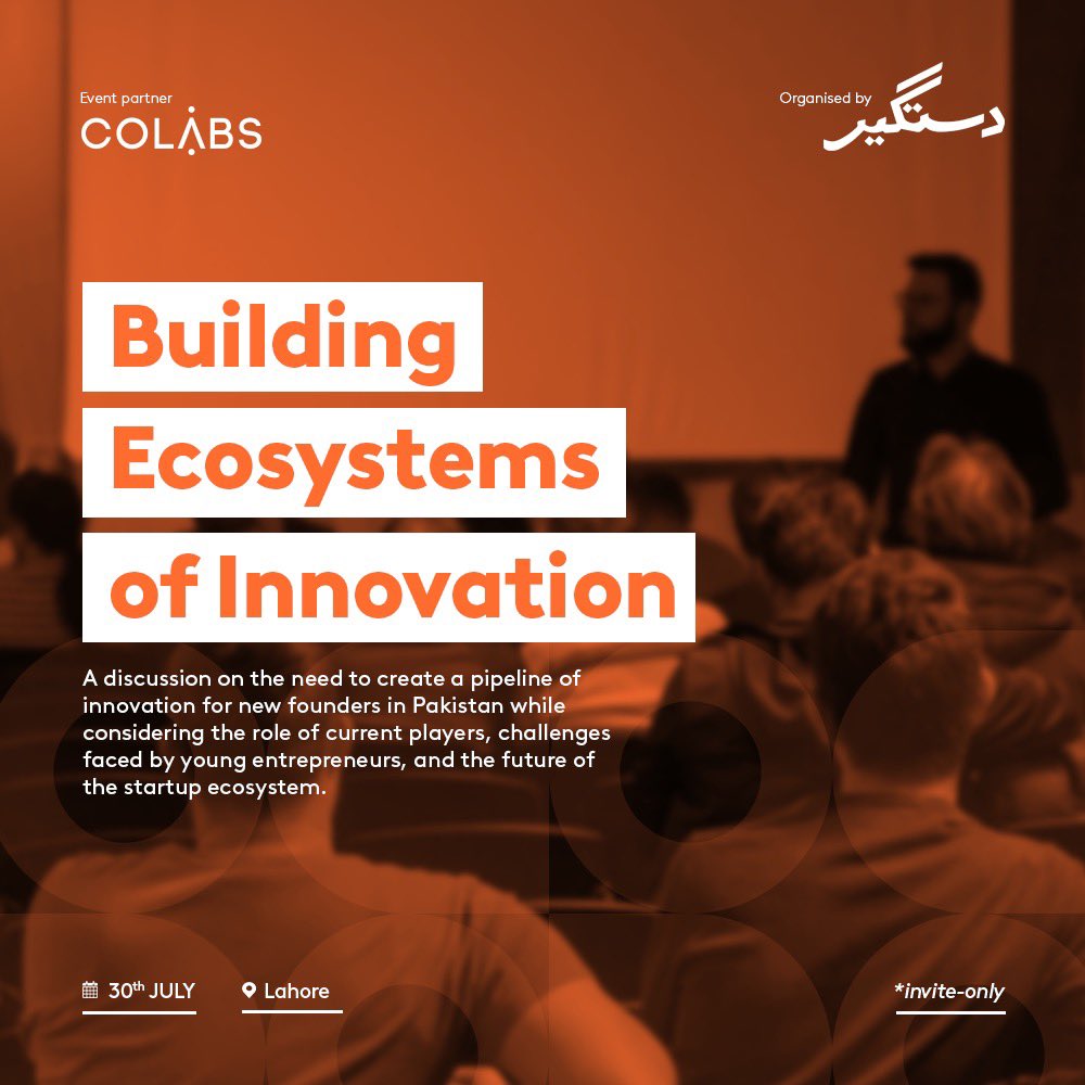 We’re thrilled to host our first ever community event with <a href="/colabspk/">COLABS</a> 🚀

Bringing together leaders from startups, corporates, and policy to discuss 🇵🇰 pipeline for innovation, i.e. new founder talent &amp; new product dev

*Invite-only event that will be broadcasted at a later date